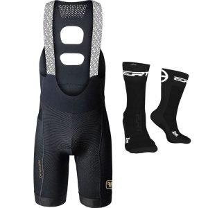 Bretelle p/ Ciclismo Free Force Performance Gel masculino + Meia