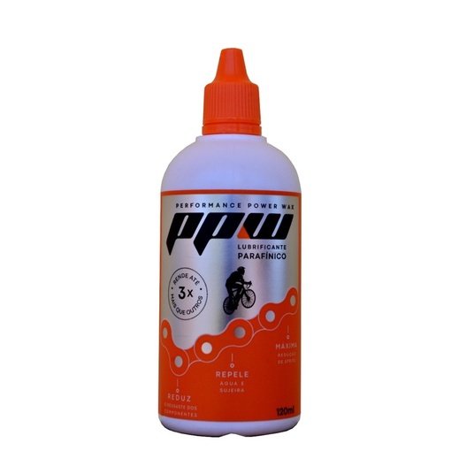 Lubrificante Parafínico PPW 120ml p/ corrente de bicicleta à base de cera