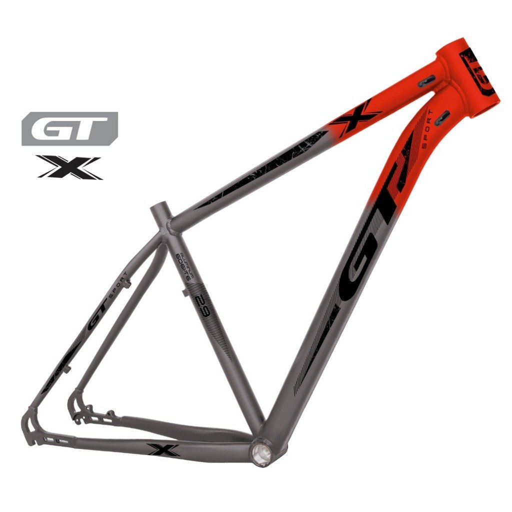 Quadro de Bicicleta GT Sport Alumínio MTB Aro 29 c/ Cabeamento Interno (leve e resistente)