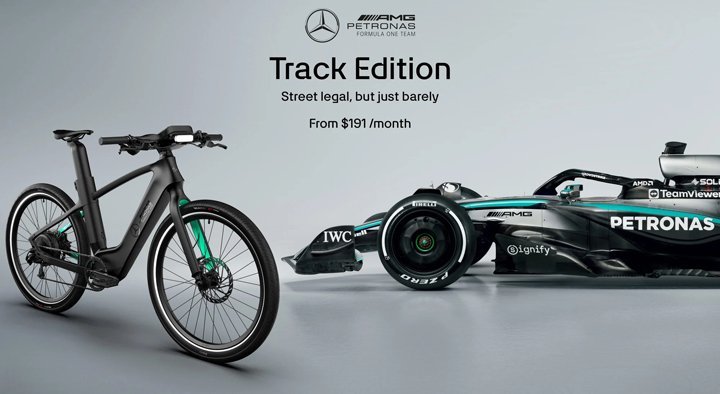 Track Edition 750: A e-bike da Mercedes-AMG F1 com DNA de velocidade e estilo
