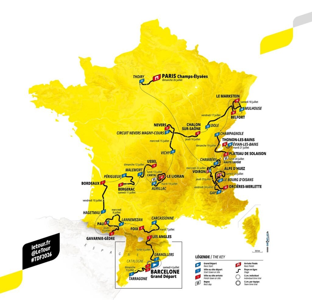 CARTE-PARCOURS_Web_2384X2288-1024×983 Tour de France 2026: percurso, equipes e onde assistir