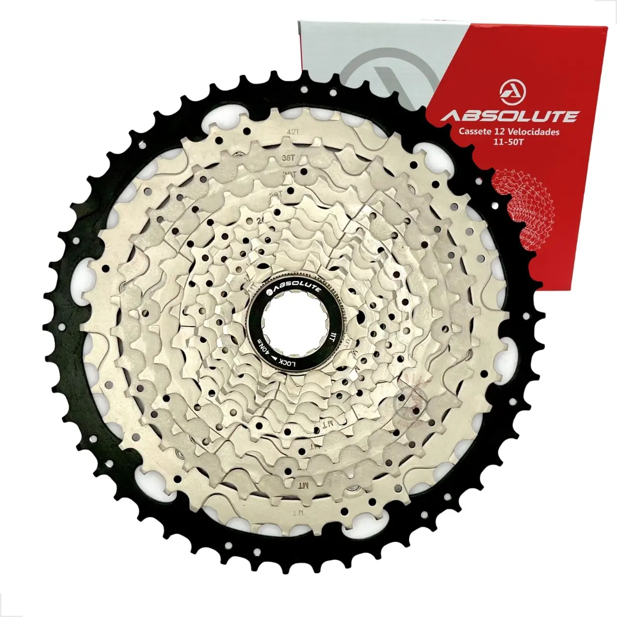 Cassete K7 12v Absolute 11/50 1x12v – Freehub 8v 9v 10v MTB
