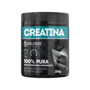 Creatina Monohidratada 300g – 100% Pura Importada – Soldiers Nutrition