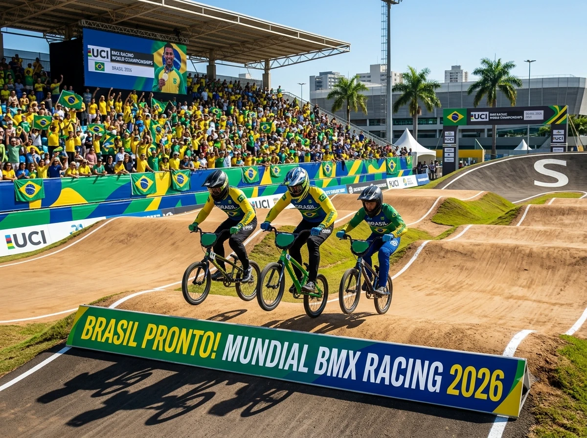 Brasil pronto para o Mundial de BMX Racing 2026
