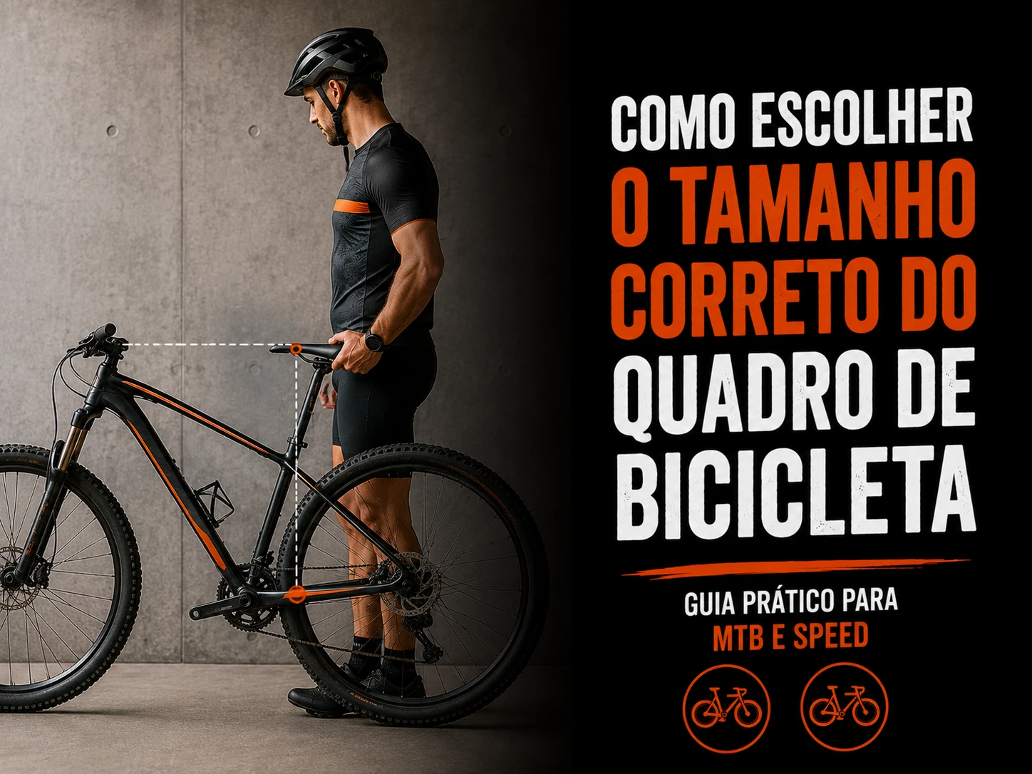 Como escolher o tamanho correto do quadro de bicicleta: guia prático para MTB e speed