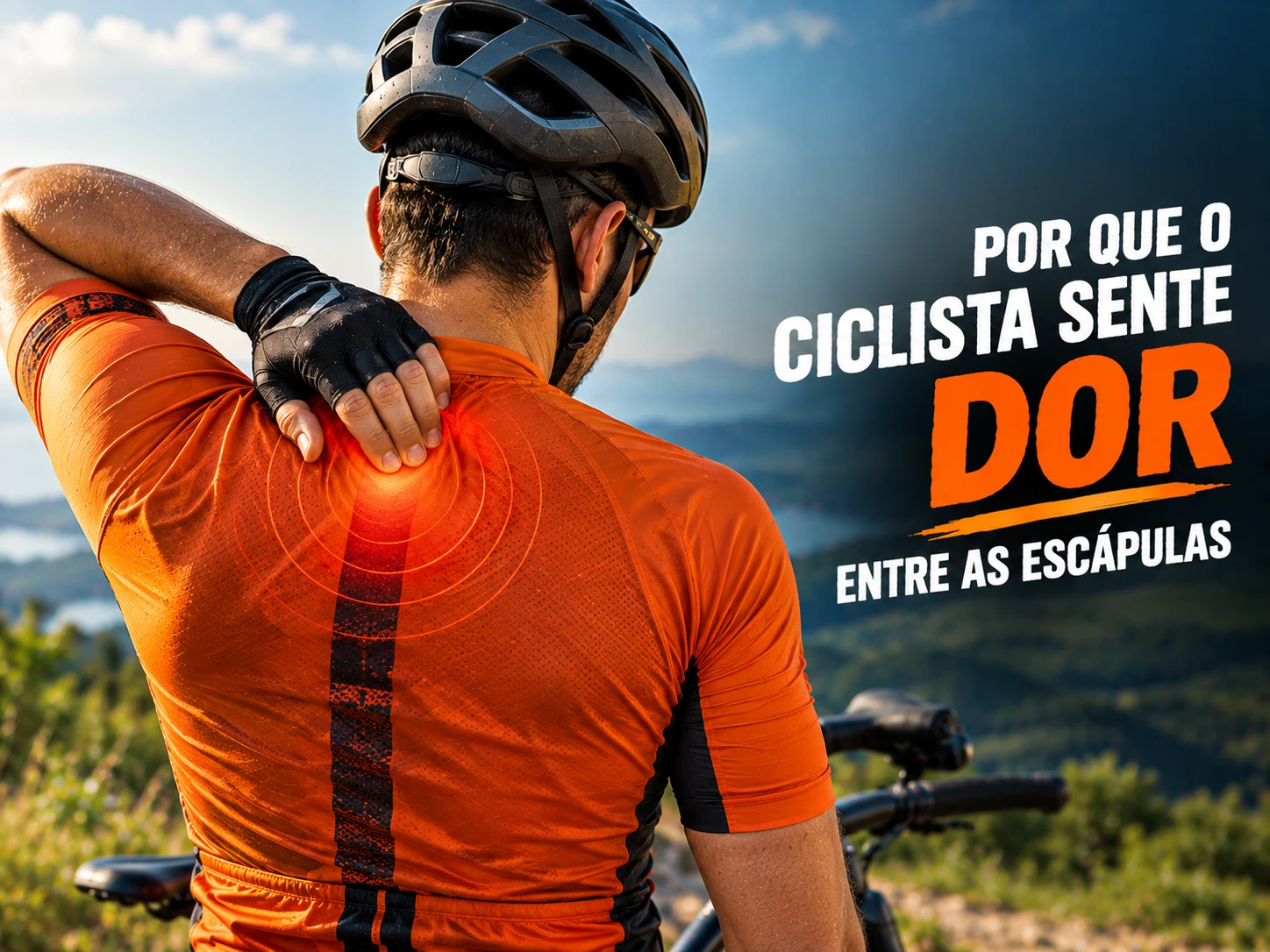 Por que o ciclista sente dor entre as escápulas